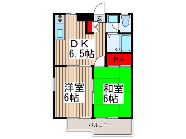 ﾋﾞﾚｯｼﾞﾋﾙ松山の物件間取画像